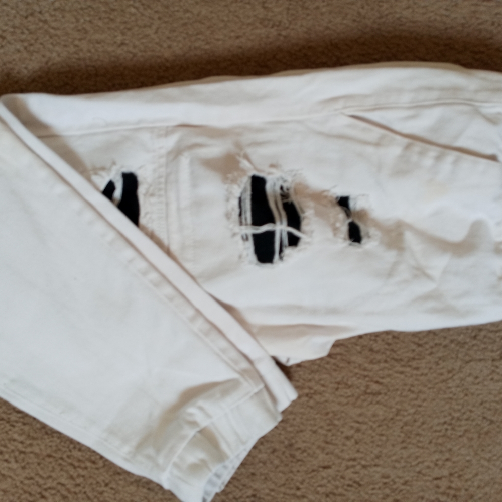 Man's White and Black Joggers - Picture 3 of 4